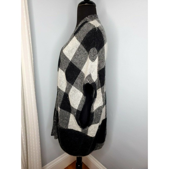 BANANA REPUBLIC Buffalo Check Mohair Cardigan - Picture 3 of 9
